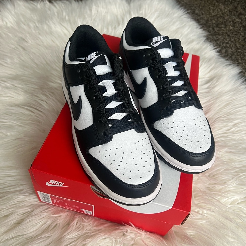 Nike Black and White Dunk Low Sneakers (pandas) DEADSTOCK NWT